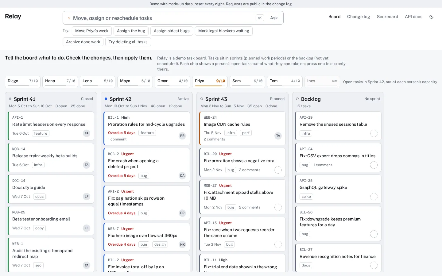 The Ask-the-App home page at desktop width