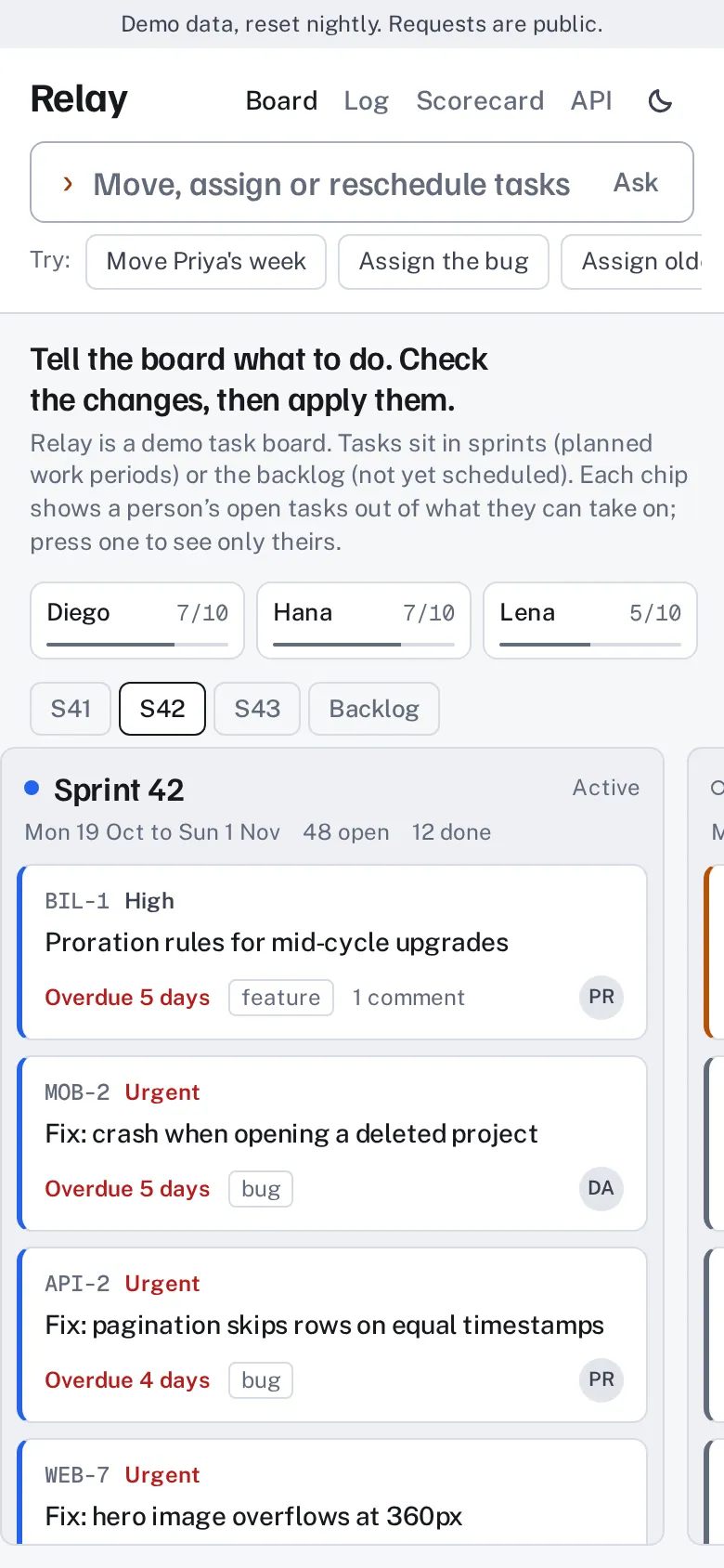 The Ask-the-App home page on a phone